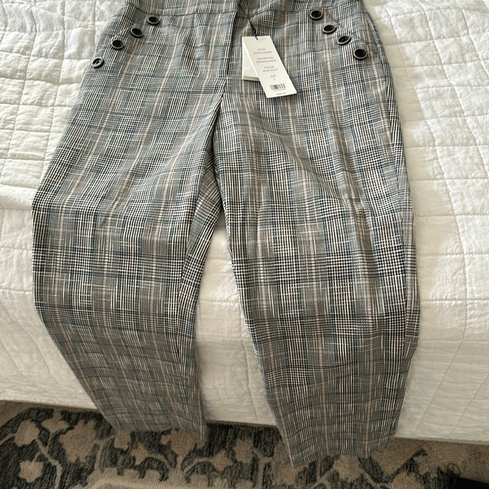 Veronica Beard Friedman Pant, BNWT, Size 2, blue multi
